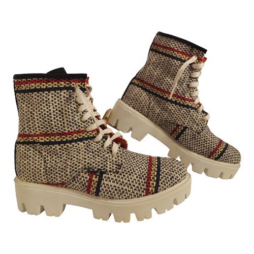 Pr 03 Jerga Azul Suela Blanca Dama